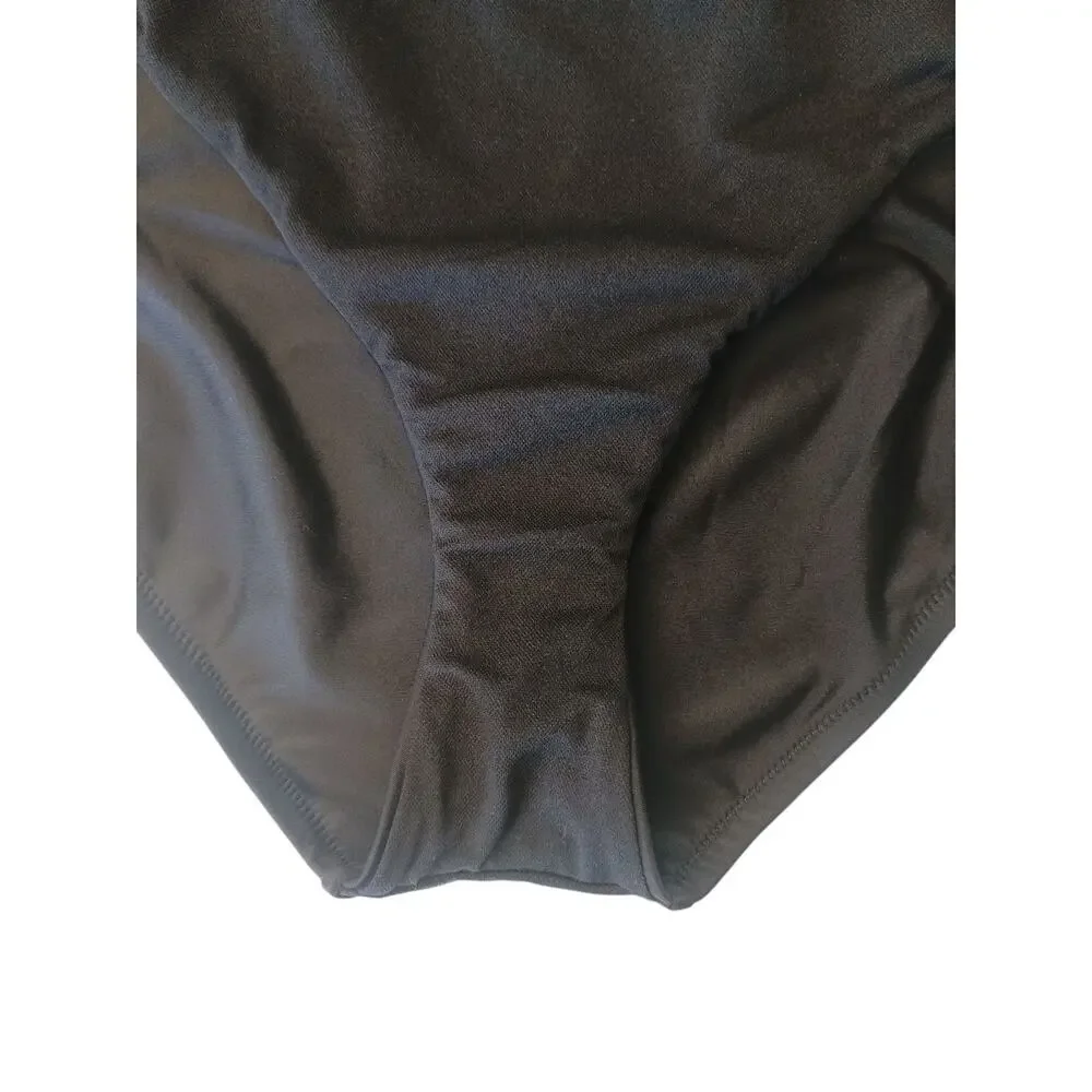 Bar III Tell Me About It Stud One Piece Swimsuit Black XL NWT - Picture 8 of 9